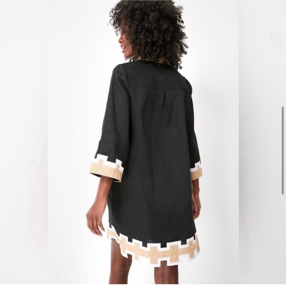 🎉HP🎉 Tuckernuck Collier Black and Tan Atlantic Pacific Dress Size XXS. - Picture 3 of 9